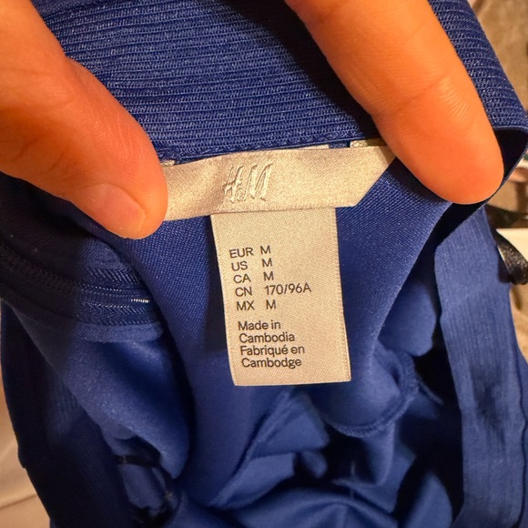 H&M One Shoulder Blue Dress - Picture 2 of 2